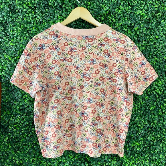 Fun & Flirty floral Polo V Neck - Picture 5 of 5